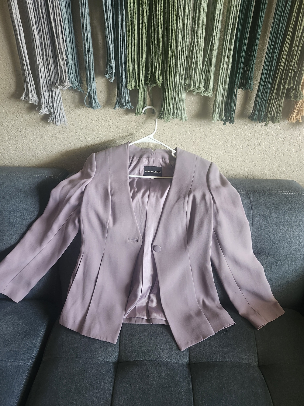 Giorgio Armani Lavender Tailored Women's Blazer